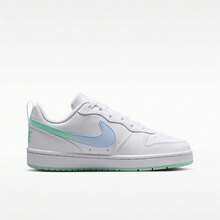 Nike Court Borough Comfortable Versatile GS Low-Top Sneakers White - White - View 5