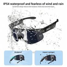 AI Smart Bluetooth Audio Glasses Waterproof Wireless Music Smartglasses With AI Voice Assistant, Mic, Long Battery Life, Clear Sound Earphones Eyewear For Cycling, Sports, Business, Gaming (Unisex) - View 6