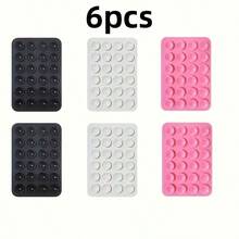 6pcs/5pcs/4pcs/3pcs Silicone Grip Phone Suction Cup Holder Set, Compatible With All Phones: Adhesive Phone Grip For Selfie And Video, Suitable For Shower And Wall Mount, Gift For Friends, Halloween Gift - Multicolor - View 80