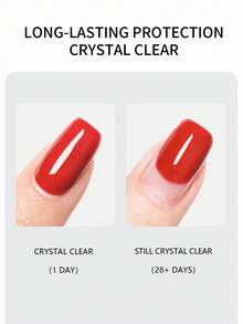 XEIJAYI 15ml No-Wipe Top Coat And Base Gel, Long-Lasting UV Soak-Off 2-In-1 Gel Nail Polish Functional Gel - View 6