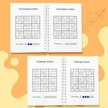 Children's Sudoku Grid Workbook, Problem-Solving Number Challenges, One Puzzle Each Page, Age Choices 3-6 6-9 9-12 12+ - Super Sudoku - View 3