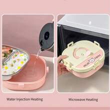 Cute Bento Box Adult, 304 Stainless Steel Lunch Box, Microwavable Food Container With Tableware, Portable Insulated Lunch Container With Handle, Leakproof Lunch Box For Student School, Japanese Bento Box, Metal Lunch Box - Multicolor - View 8