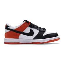Nike Dunk Versatile And Comfortable Retro Casual GS Sneakers In White, Black, And Orange. - White, Black, Orange - View 3