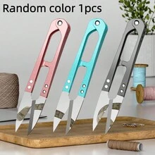 Tijeras de Sastre en Forma de U, Cortador de Alambre de Acero Inoxidable Pequeño, Adecuado para Costura DIY - Varios estilos - Ver 5