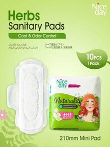 Niceday Absorventes Sanitários de Aloe Vera, Protetores Diários Refrescantes e Inodoros com Fragrância, Absorventes Menstruais Ultrafinos Estampados, Respiráveis e Secos, Sem Coceira, Absorventes Hipoalergênicos para Cuidados Menstruais, Protetores para Roupa Íntima - 210 mm (10 unidades/pacote) - Visão 11