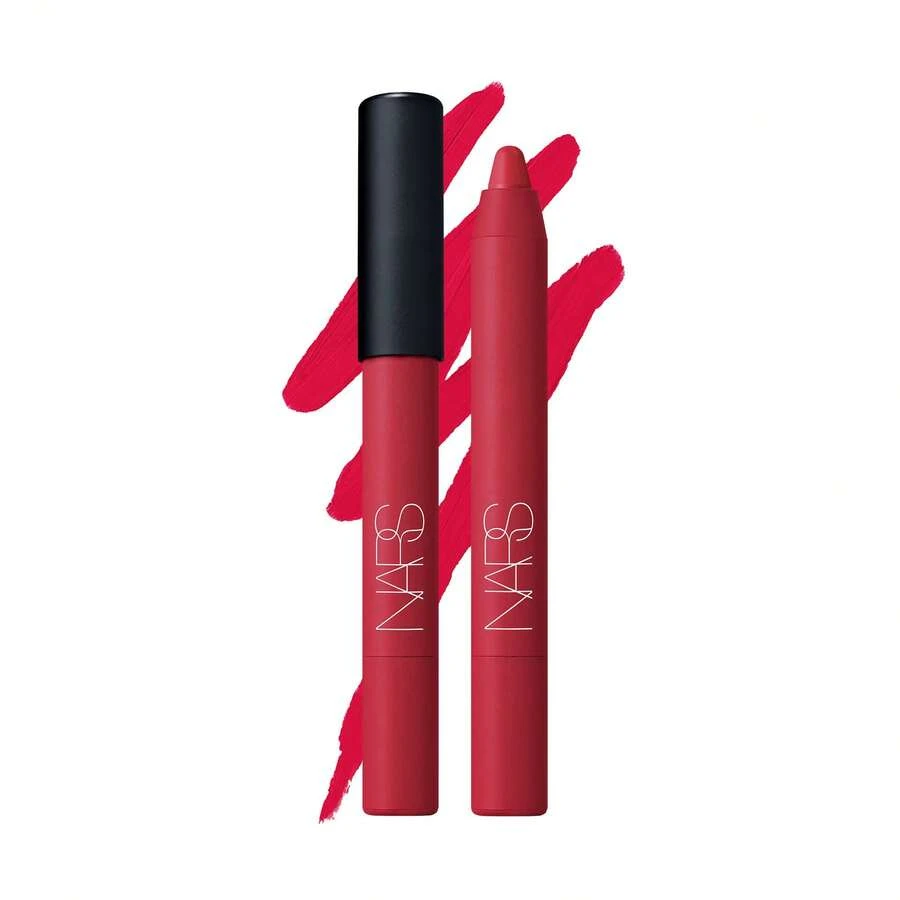 NARS Powermatte 高顯色唇筆唇線筆 #195 Midnight Rider 2.4g / 0.08 Oz | 濃郁強烈顯色啞光唇線筆 | 持久配方可達 12 小時持妝 | 滑順塗抹，精準勾勒唇形 - 195 Midnight Rider - 2.4g - 查看 1