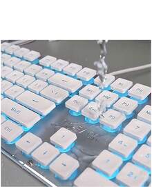 EWEADN Keyboard Gaming Forwarder GX710S dengan Nuansa Mekanik yang Tenang, Cocok untuk Wanita Dewasa dan Penggunaan Kantor, dengan Estetika Tinggi. - View 7