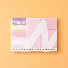 This Sticky Note & Notebook Combo Set Is Convenient To Use, With A Soft And Elegant Morandi Color Palette That's Perfect For Students. The Notebook Features A Self-Adhesive Design, Making It Stylish And Practical For Use As A Student Message Board Or Office Sticky Notes. - one-size - View 12