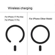 Casing Ponsel Transparan Mewah Tahan Guncangan dengan Pengisian Daya Nirkabel dan Bingkai Magnetik untuk iPhone 17/11/12/13/14/15/16 Pro Max Plus/17 Air - Bubuk tembus pandang - View 11