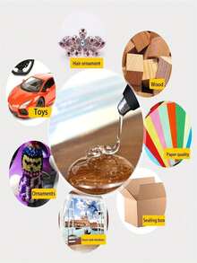 Transparent Hot Melt Glue Sticks, 6 Inches Long, Smooth Transparent Surface, Odorless, Durable, Compatible With Most Hot Glue Guns, Suitable For DIY, Crafts, Woodworking, Plastic, Tool Accessories And More - A - View 8