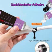 Liquid Insulating Tape Wire Glue, Black/White,Waterproof Electrical Tape, Wiring Repair Cable Sealant & Insulation Protector, High-Temperature Resistant Insulating Tape Wire Cable Repair Glue Suitable For Cars And Home Use - 2CJ-352 - View 2