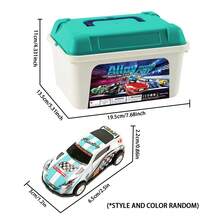 UINLE Baby 22/32/52pcs Children's Alloy Toy Cars - Storage Box Set, Friction-Powered Sliding Cars, Push-Pull Mini Racing Car Models, Kids Toy Cars, Boys Toy Cars, Desktop Racing Toys, Random Pattern Matching, Birthday Gifts, Holiday Gifts, Back To School Gifts For Boys And Girls - Multicolor - View 10