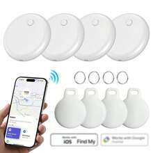 Air Tag Tracker 2 4 Packs Pelacak Nirkabel Pintar untuk Kunci, Tas, Koper, Hewan Peliharaan, Pencari GPS Nirkabel, Kompatibel dengan iOS dan Android, Pencari Kunci dengan Baterai yang Dapat Diganti, Pencari Kunci Nirkabel, Perangkat Pencari Tas, Pencari Kunci Anti Hilang, Pelacak Koper untuk Perjalanan - ET-Beraneka warna - View 20