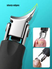 Set Perawatan Kuku Tebal Profesional 7 Buah, Bahan Stainless Steel, Termasuk Gunting Kuku Sudut Besar, Tang Pemotong, Pemangkas Kuku Tertanam & Perawatan Kaki Harian - MultiWarna - View 5