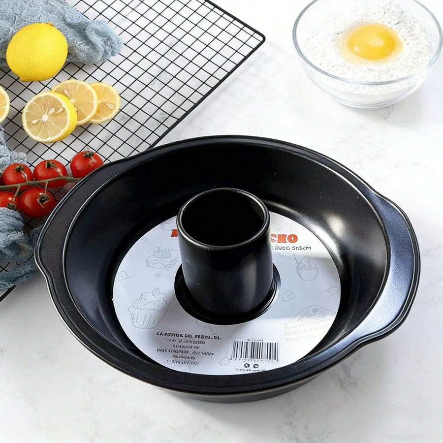 Molde de  Cake Antiadherente / Molde de Anillo para Pastel / Molde de Repostería con Diseño Decorativo / Molde de Flan y Pastel / Molde de Acero al Carbono para Repostería - 28,5*26,5*8 cm - Ver 1