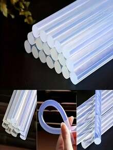 Transparent Hot Melt Glue Sticks, 6 Inches Long, Smooth Transparent Surface, Odorless, Durable, Compatible With Most Hot Glue Guns, Suitable For DIY, Crafts, Woodworking, Plastic, Tool Accessories And More - A - View 5