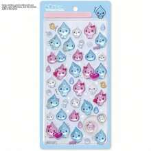 1pc 3D Embossed Water Drop Sticker (Optional Color) Cute Water Drop And Bubble Shaped Sticker With Holographic Details (Pink/Blue/Yellow/Multicolor Theme) Crystal Clear Hard Cartoon Candy Sticker Glossy PVC Waterproof Self-Adhesive Sticker Dopamine Girl Planner DIY Phone Case Decoration Sticker Suitable For Back To School, Birthday Party And Spring/Summer Creative Projects | Cute Stationery Sticker For Children, Teenagers And Girls - Multicolor - View 7