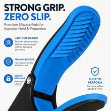 Foldable Reacher Grabber Tool, Extra Long Extendable Trash Picker Upper, 360° Rotating Jaw & Strong Magnetic Tip, Ergonomic Handle For Elderly Handicapped Seniors, Durable Household Aid For Trash Pickup, Cleaning, Item Retrieving - Blue - View 4