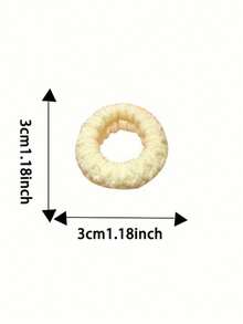 8PCS Women's Solid Color Thickened Hair Ties, High Ponytail Hair Bands, Elastic Rubber Bands, High Elasticity Durable Hair Ropes, Suitable For Daily Wear - Multicolor - View 2