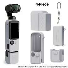 Osmo Pocket 4 / 4P Kit 套裝矽膠保護殼，柔軟矽膠螢幕與麥克風保護套，輕量防護配件組，適用 Pocket 4 - 查看 22