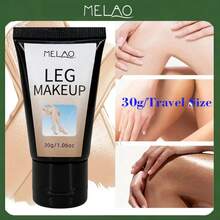 MELAO 亮白腿部乳霜 旅行裝 30g，腿部皮膚亮白乳液，改善暗沉膚色，淡化皮膚痕跡與不均膚色，長效保濕，柔滑身體護理，30g/1.06oz - 黑色 - 查看 1