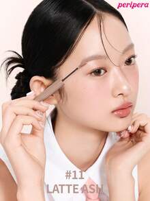 Peripera K-Beauty SPEEDY SKINNY 眉毛彩繪液，眉毛造型凝膠，超細刷頭，輕鬆打造精緻眉妝，防水、持久且防暈染，眉毛造型液，眉毛填補液，豐盈眉毛凝膠 - #11 LATTE ASH - 查看 2