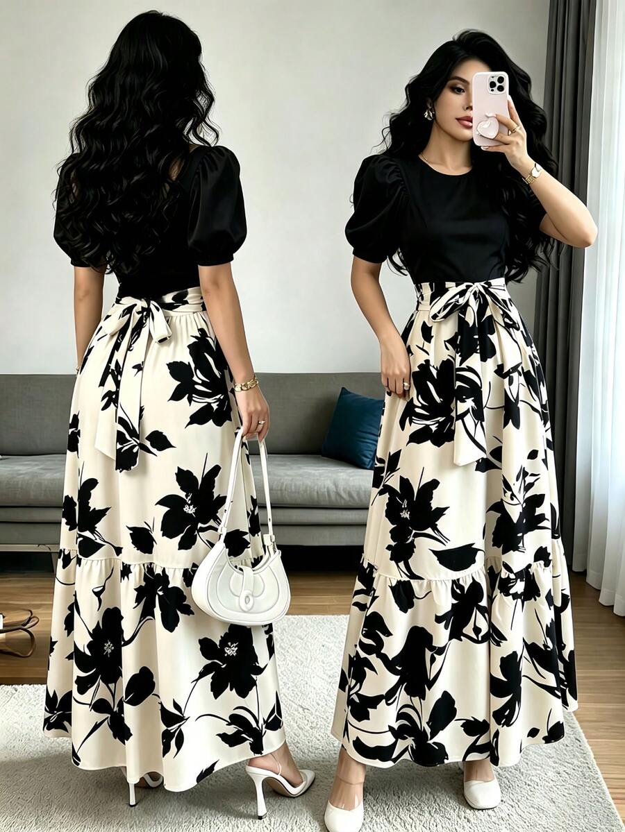 Women Long Dresses - White - View 1