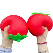 Tachimi 1 Peça Brinquedo Fidget Básico de Morango Grande para Atividades Diárias Domésticas, Squishy de Crescimento Lento com Toque Macio e Crocante, Brinquedo para Crianças de Todas as Idades para Horas de Brincadeira Casual em Ambientes Internos, Enviado Aleatoriamente - Multicolorido - Visão 6
