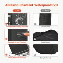 Estuche Rígido Rectangular de 1220 x 400 x 100 mm para Bajos con Cerradura, Pestillo, Asa, Acolchado de PVC, Forro Suave, Resistente al Agua, Estuche Rígido para Bajos de 39 a 46,5", Negro - Negro - Ver 3