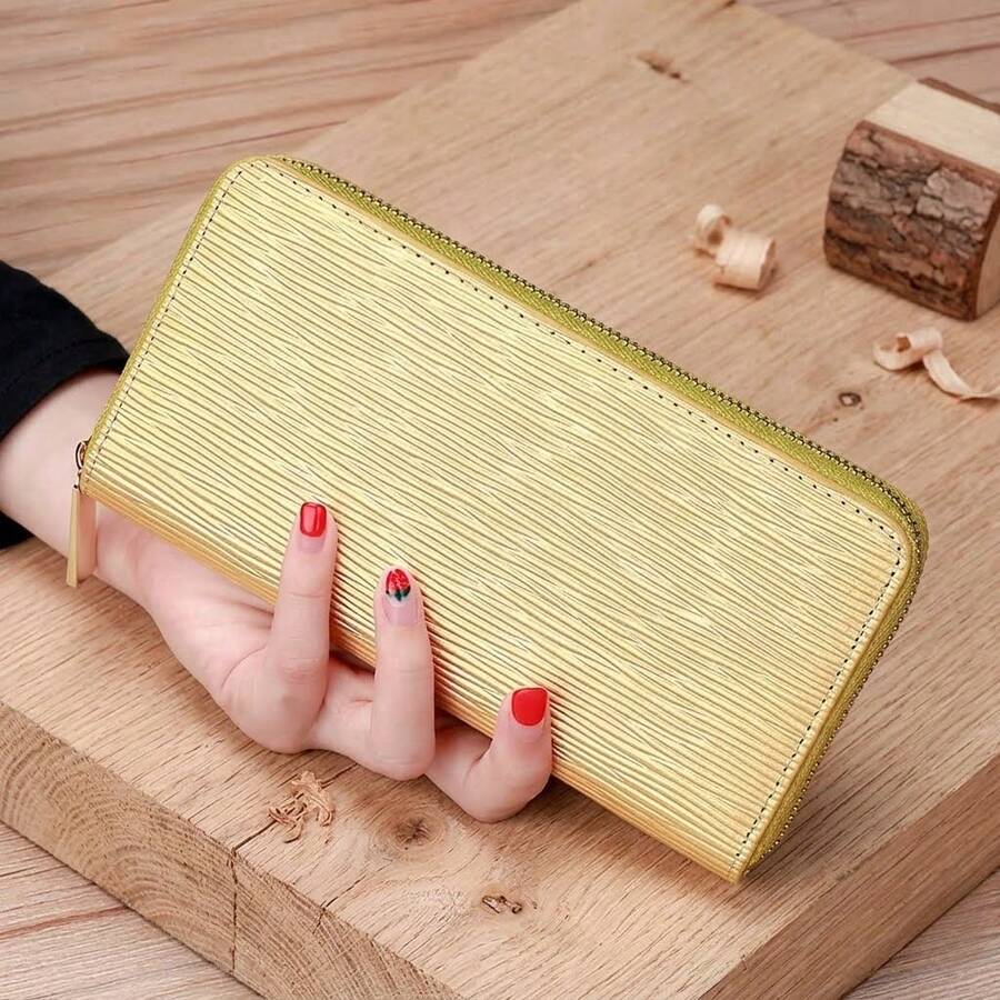 Women Wallets - 金色 - 查看 1