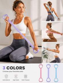 1 buah Tali Elastis Yoga - 4 Warna, Tali Peregang Kebugaran Elastis Premium, Tali Elastis Anti Selip, Bahan Tahan Lama, Cocok untuk Peregangan Punggung, Pembentukan Tubuh, Latihan untuk Pemula, Latihan Kekuatan dan Latihan Fleksibilitas, Cocok untuk Latihan di Rumah, Gym dan Aktivitas Kebugaran di Luar Ruangan - Beraneka warna - View 3
