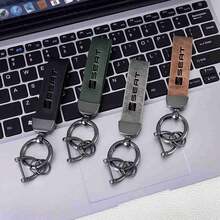 Metal Vintage Leather Car Styling Keychain Key Ring For Seat Leon 5F Mk3 Ibiza 6J Tarraco Arona Ateca Auto Accessories - A - View 2