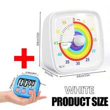 60 Minute Colorful Visual Timer With Night Light - Silent Countdown, Suitable For Classroom, Kitchen And Office Use - Multicolor - View 21
