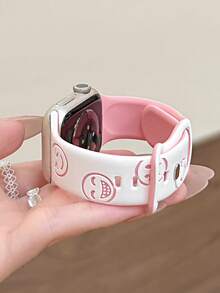 1 Stück Jungen & Mädchen Uhrenarmband kompatibel mit AppleWatch Series SE/1/2/3/4/5/6/7/8/9/10/11 Ultra 40mm 41mm 42mm 44mm 45mm 49mm alle Größen, weich & bequem, einfach zu tragen modisches Smartwatch Ersatzarmband, modisches Smartwatch Zubehör, Schulanfang Saison - Verschiedenfarbig - Übersicht 9