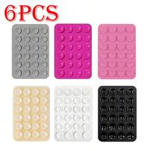 6pcs/5pcs/4pcs/3pcs Silicone Grip Phone Suction Cup Holder Set, Compatible With All Phones: Adhesive Phone Grip For Selfie And Video, Suitable For Shower And Wall Mount, Gift For Friends, Halloween Gift - Multicolor - View 100