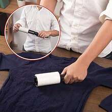 1/2/3/4pcs Mini Portable Reusable Lint Roller, Portable Hair Remover, Detachable Design, Sticky Roller Brush, For Removing Lint, Pet Hair, Dust From Clothes, Carpets, Travel Size, 30 Sheets Mini Lint Paper - A - View 9