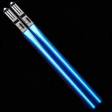Glowing Chopsticks - LED Glowing Chopsticks - Reusable Glowing Sushi Chopsticks - Blue, Red, Green, Purple - Multicolor - View 11