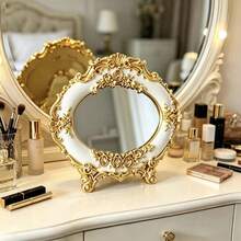 European Style Makeup Mirror, Vanity Mirror, Bathroom Mirror Suitable For Bedroom Dressing Table, Also Can Be Given As A Gift - Multicolor - View 6