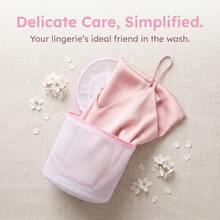 Bra Mesh Laundry Bag, Anti-Deformation Support Washing Machine Lingerie Wash Bag, Honeycomb Polyester Mesh Zipper Bra Protector Bag, For Wireless & Underwire Bras, Underwear Delicates Cleaning Organizer, Home Travel Laundry Accessory - White - View 5
