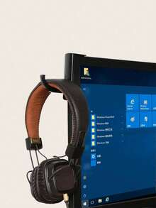 1pc Headphone Stand Hook, Suitable For Computer Headphones, Desktop Use, Multi-Functional Storage. This Compact Yet Sturdy Headphone Stand Provides Secure Support Without Falling, Made Of Lightweight ABS Material For Easy Carrying. - Multicolor - View 2