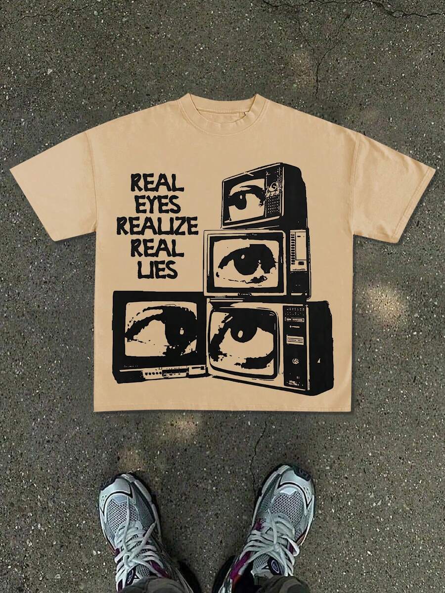 Women T-Shirts - 杏色 - 查看 1