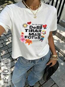 波多黎各 Bunny "DtMF" 趣味青蛙獨特印花修身落肩T恤，度假旅行海灘風 - 白色2 - 查看 5