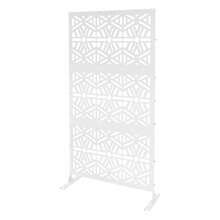 Garden Courtyard Decorative Panels, Privacy Screen Fence Panels, Screens, Private Space Style Tools, Hollowed Out Vertically Placed Privacy Screens - White - View 10