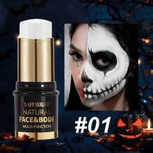 SAM SUGAR 12 Warna Cat Wajah dan Tubuh UV Glow, Stik Cat Kosmetik untuk Pesta Panggung Halloween - MultiWarna - View 24