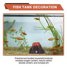 火山造型水族裝飾品，由洞穴石灰岩製成，兼具美觀與增氧功能，適合小型魚缸，天然岩石設計模擬火山形狀，優化所有水族寵物的棲息環境 - A型 - 查看 11