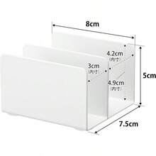 フェイスマスク スタンド ホワイト W8×D7. 5×H5cm タワー tower 仕切り 収納 1949 - ホワイト + マスクスタンド - チェックする 8