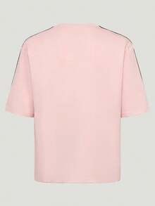 Adidas Clover Men's Summer New 3S TEE Sports Casual Short Sleeve - Pink - View 4