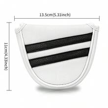 Funda de Cabeza de Palo de Golf Minimalista de Doble Polo, Funda de Cabeza de Putter de Golf, Funda de Putter de Diseñador, Material de PU Bordado Premium, Adecuada para Palos de Golf, Excelente Opción de Regalo - Multicolor - Ver 9