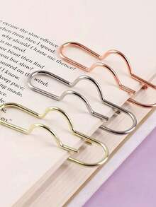 1/3/6PCS Creative Pen Clip Notebook Pen Insert Office Stationery Accessories For Convenient Carrying Pen Holder Pen Buckle Multi Functional Paper Clip, Learning Supplies - A - View 3