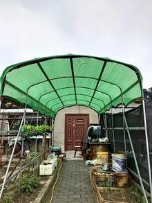 1件裝戶外游泳池花園陽台遮陽網，高品質隱私遮陽網，遮陽率高達81%，高密度聚乙烯加厚透氣隱私遮陽簾，圍欄網 - 多款 - 查看 8